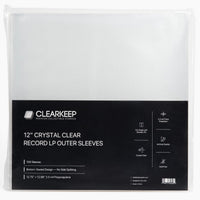 ClearKeep 12" Crystal Clear LP Outer Sleeves (3.5 Mil, 100 Pack)