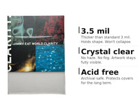 ClearKeep Premium 12" Vinyl Record Outer Sleeves – Case of 8 × 100 Packs (800 Sleeves, 3.5 Mil)